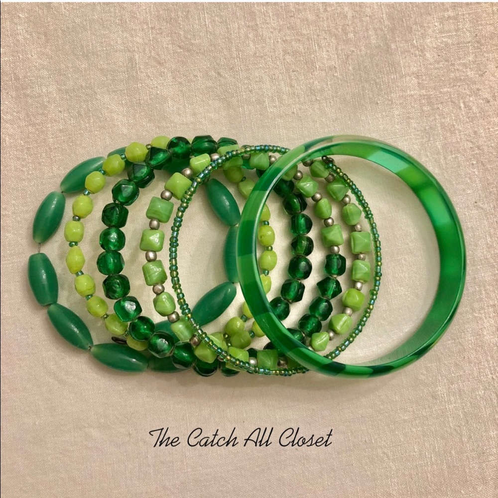 Green Bangle Set